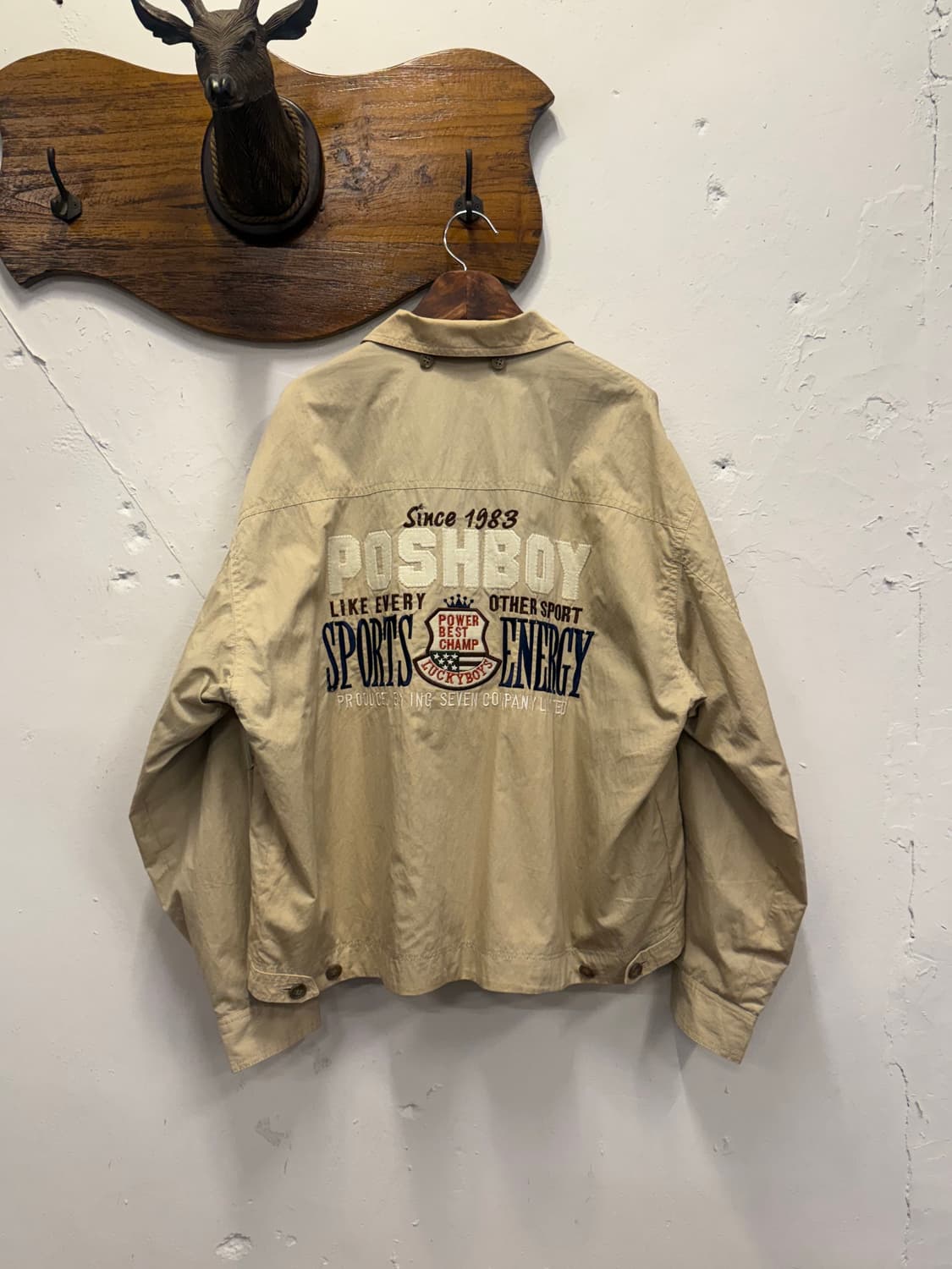 L) POSHBOY Cotton-Nylon Sports Jacket 상품이미지5