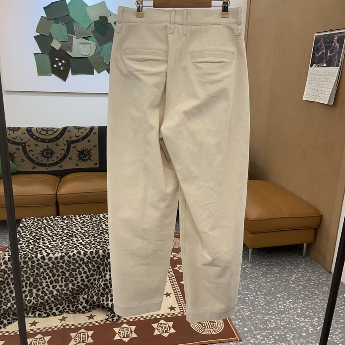 메종 마레 빈티지 캐주얼 시크 핀턱 코튼팬츠 면바지 34 C08792 상품이미지4