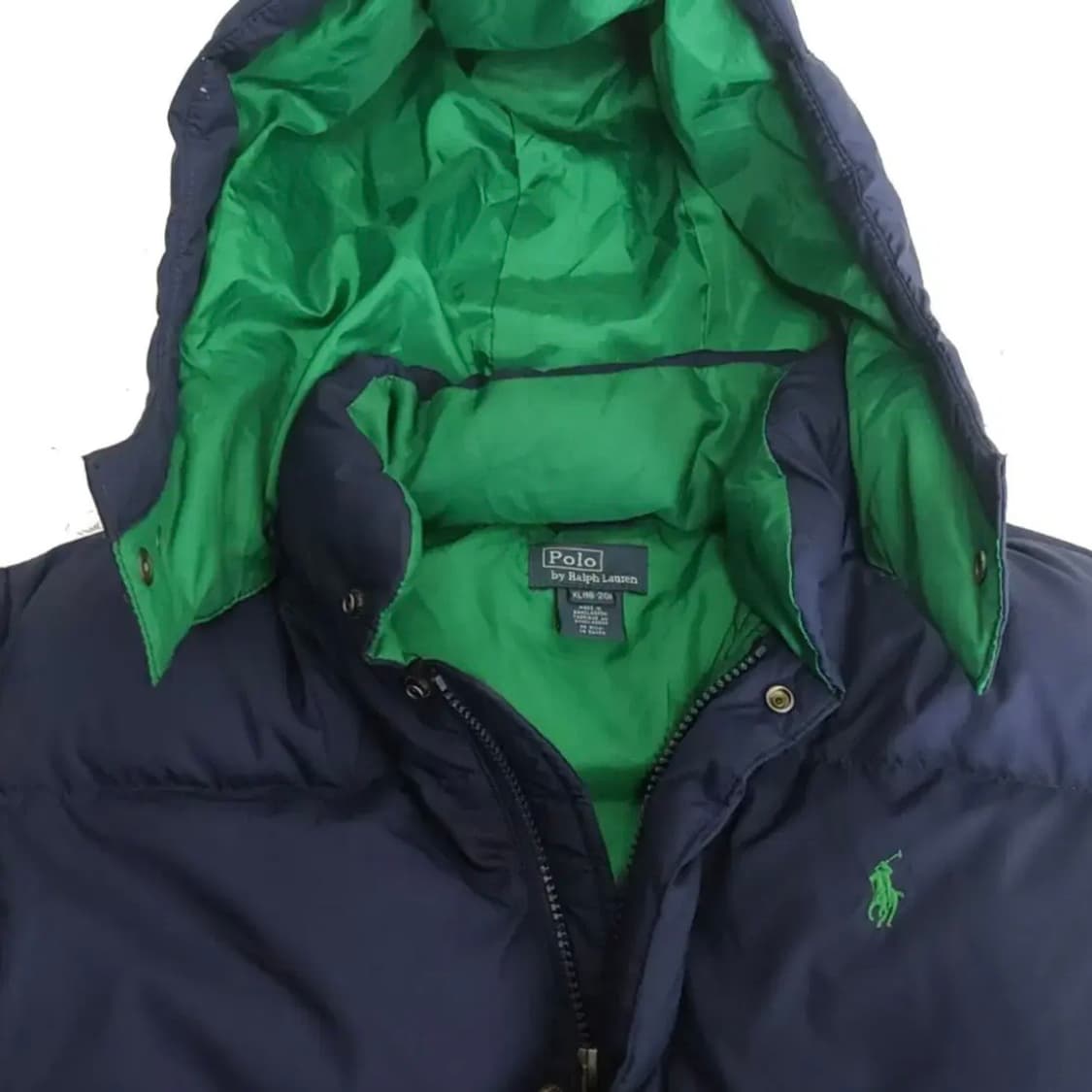폴로 랄프로렌 네이비 푸퍼 패딩 점퍼 xl 상품이미지7