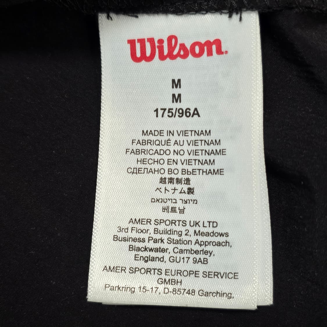 0180 [윌슨] 블랙 바람막이 후드 아노락 M 공용 상품이미지8