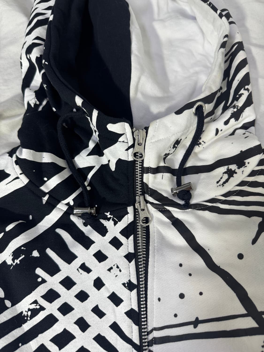 Civarize  와이어 스웻후드 파카 y2k vkei 다크스트릿 상품이미지8