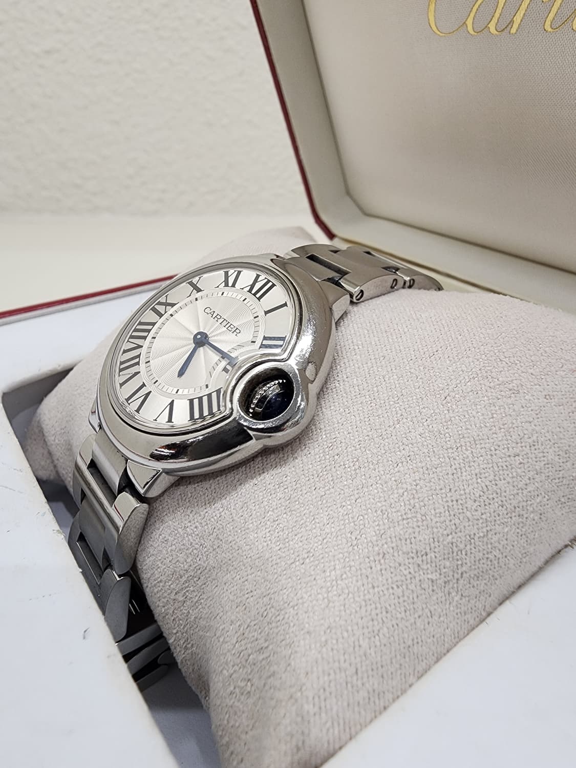 까르띠에 W6920084 발롱블루 스틸 쿼츠 33mm 3653 상품이미지4