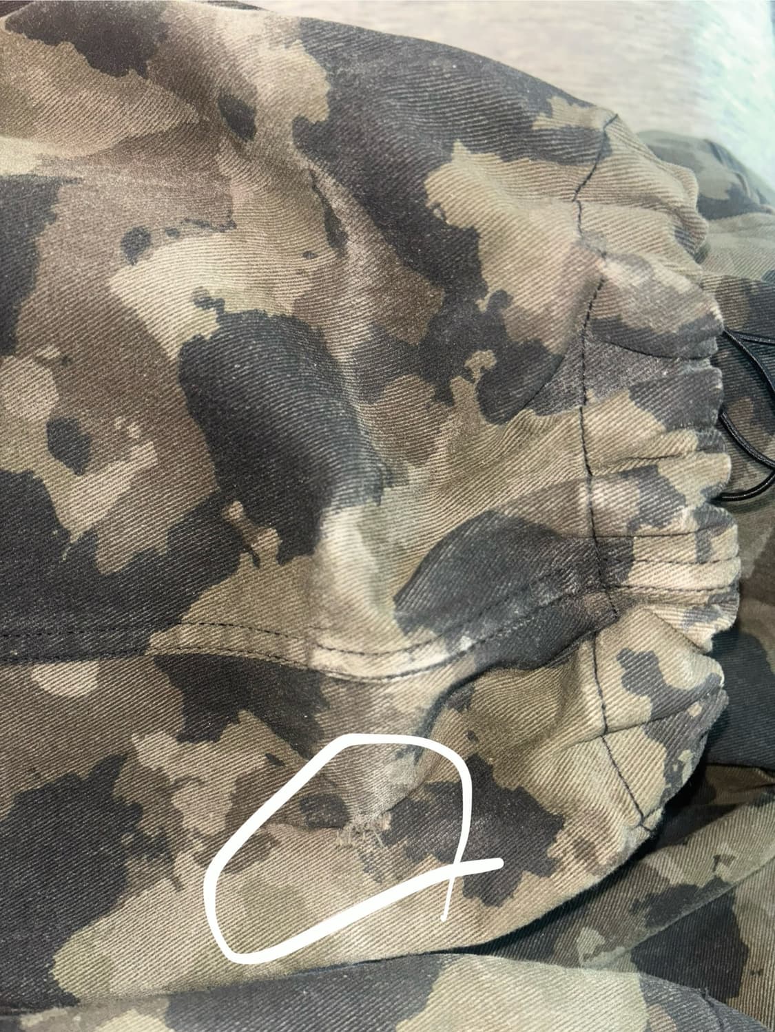 Aakam knee pin-tuck camouflage khaki 1 상품이미지3