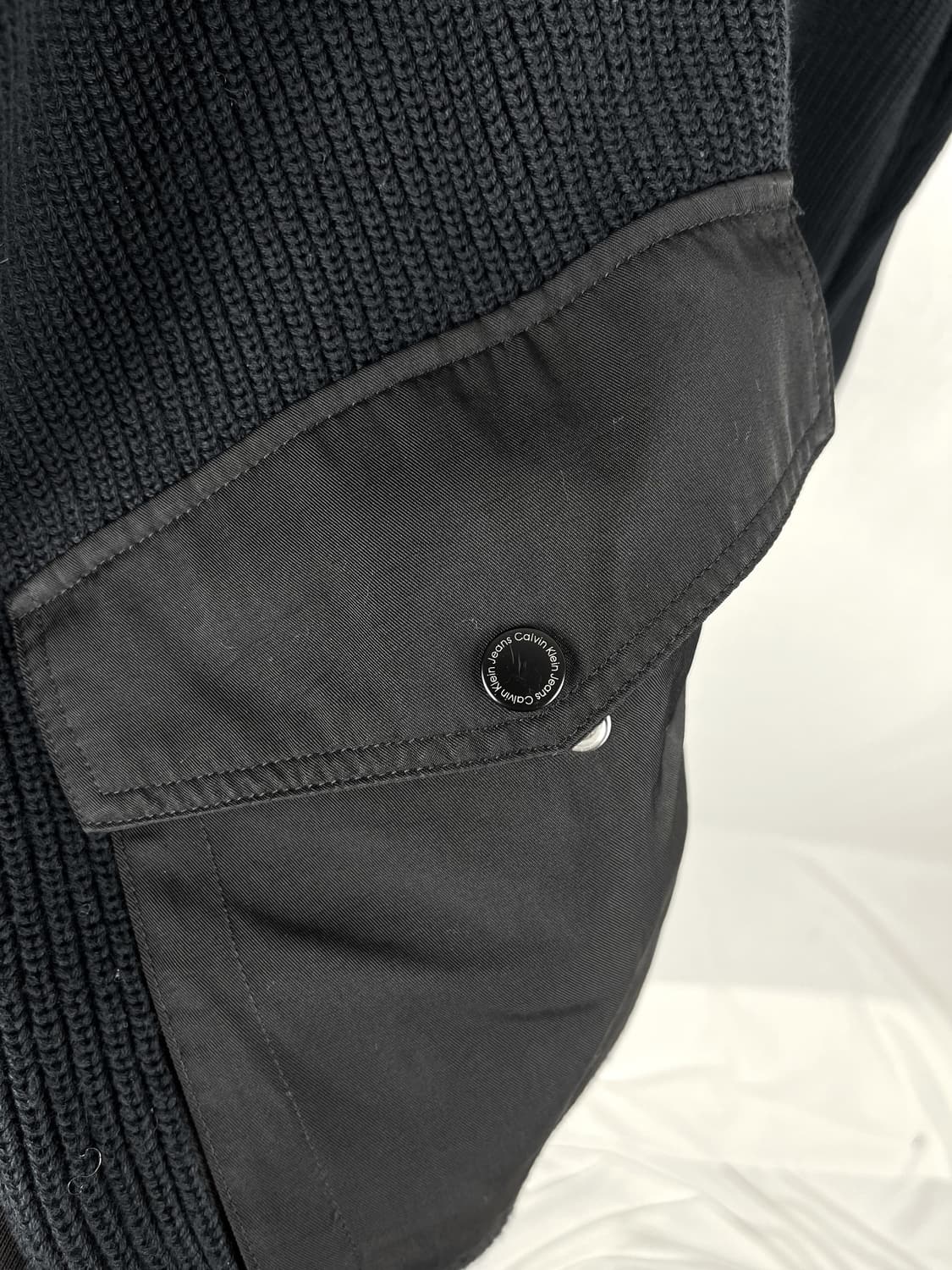 Calvin Klein Jeans 나일론 판넬 니트 집업 상품이미지4