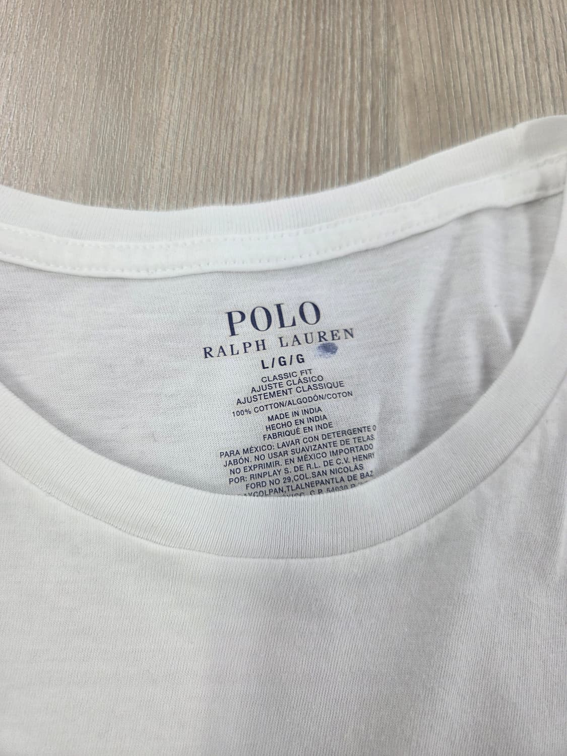 폴로 랄프로렌 흰색 티셔츠 상품이미지5