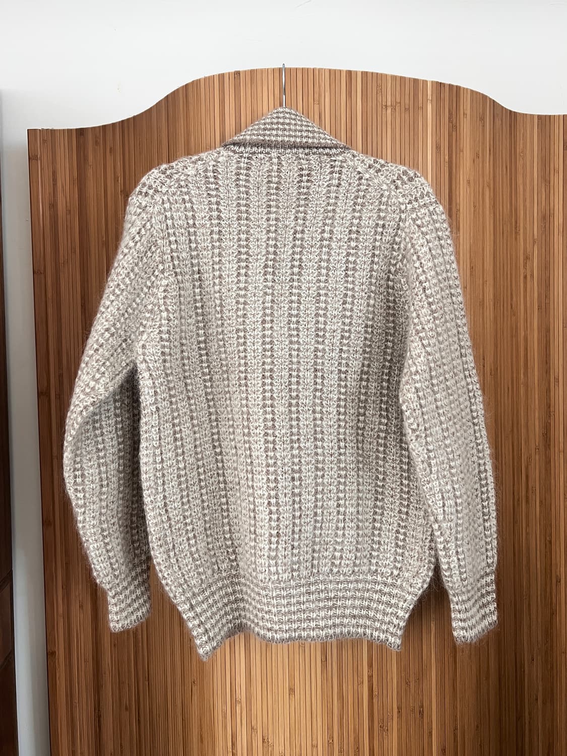 다카시마야 데드스탁 모헤어 숄카라 니트 가디건 상품이미지10