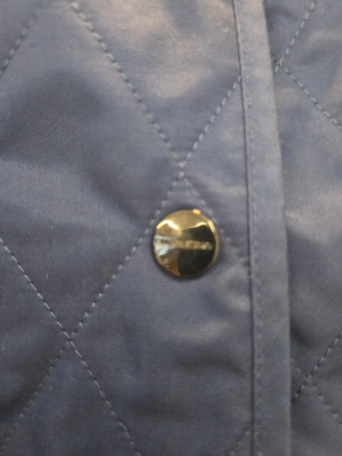 버버리 네이비 퀼팅 자켓 체크 포인트 상품이미지7