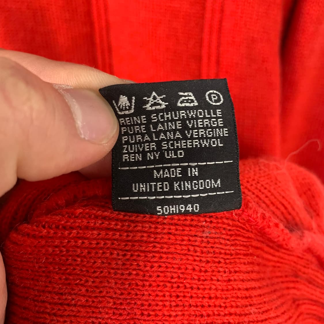 버버리 레드 울 니트 상품이미지4