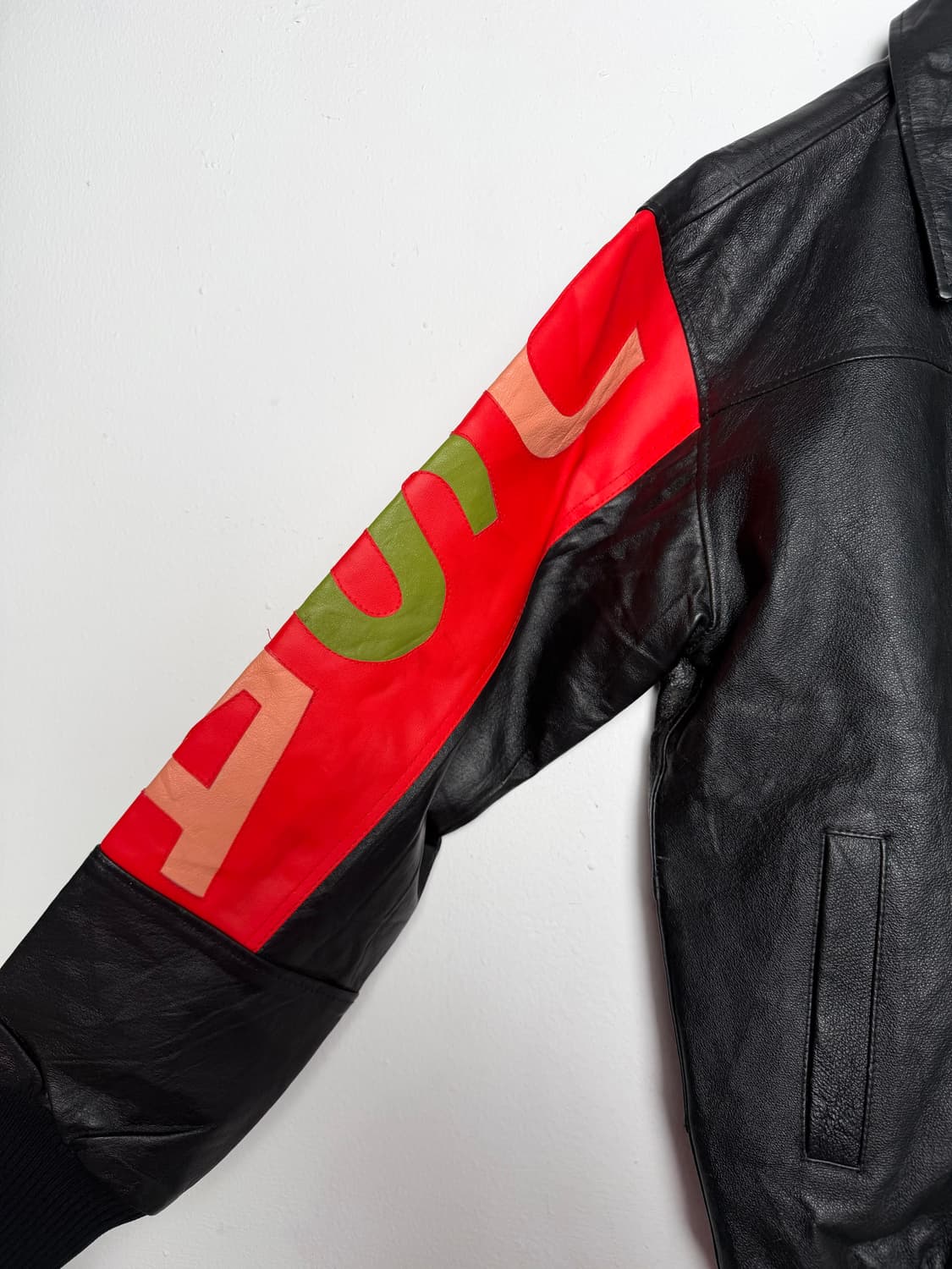 레더 리미티드 아메리칸 플래그 레더 봄버 상품이미지4