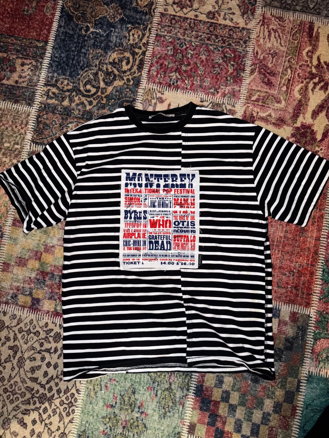 앤더슨벨 몬터레이 포스터 스트라이프 티셔츠 상품이미지1