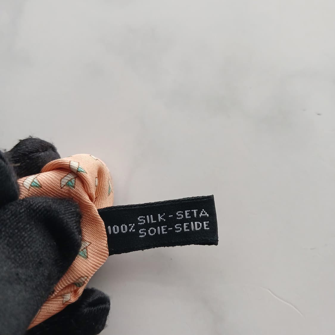 페라가모 실크 오렌지 보트 패턴 넥타이 9.2cm B등급 A18388
 상품이미지10