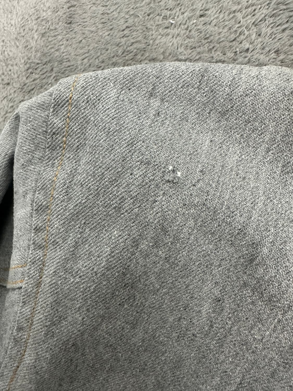 90s Armani Jeans 콘트라스트 데님 자켓 XL 상품이미지10