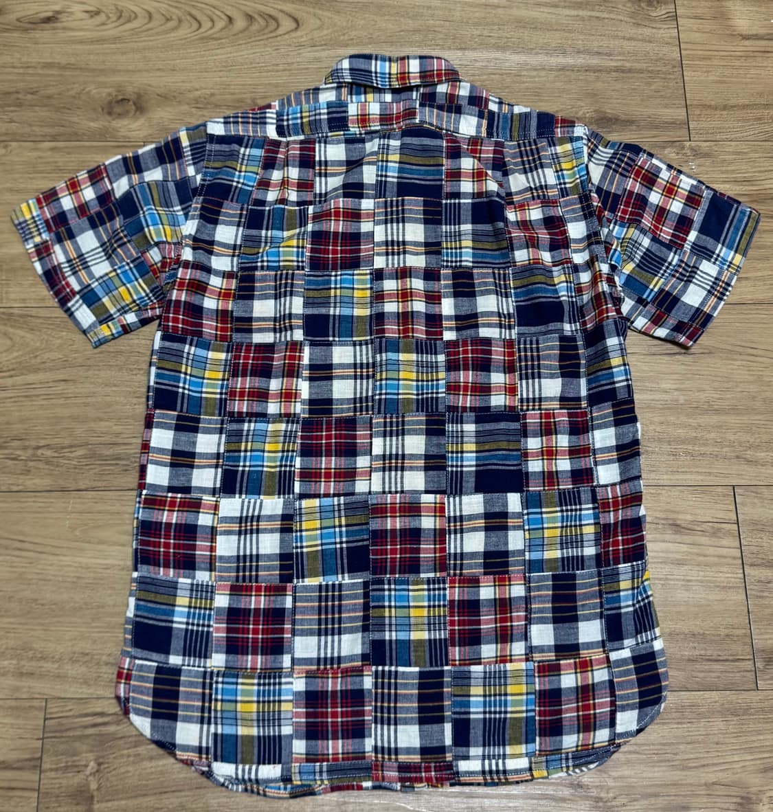 [M]베이프 패치워크 반팔 셔츠 상품이미지3