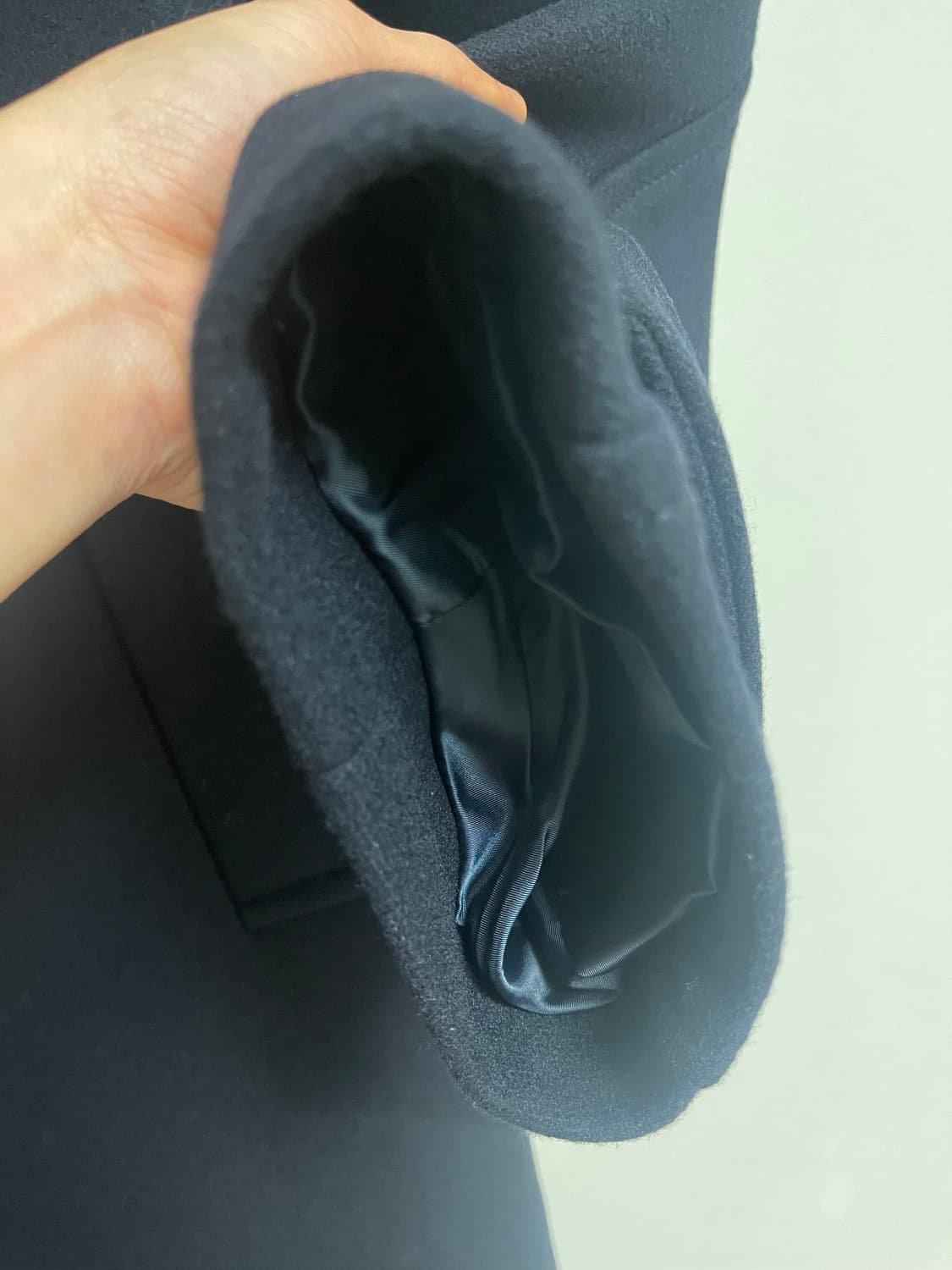 벨리에 맥시 멜톤 울 발마칸 다크네이비 S사이즈 상품이미지7