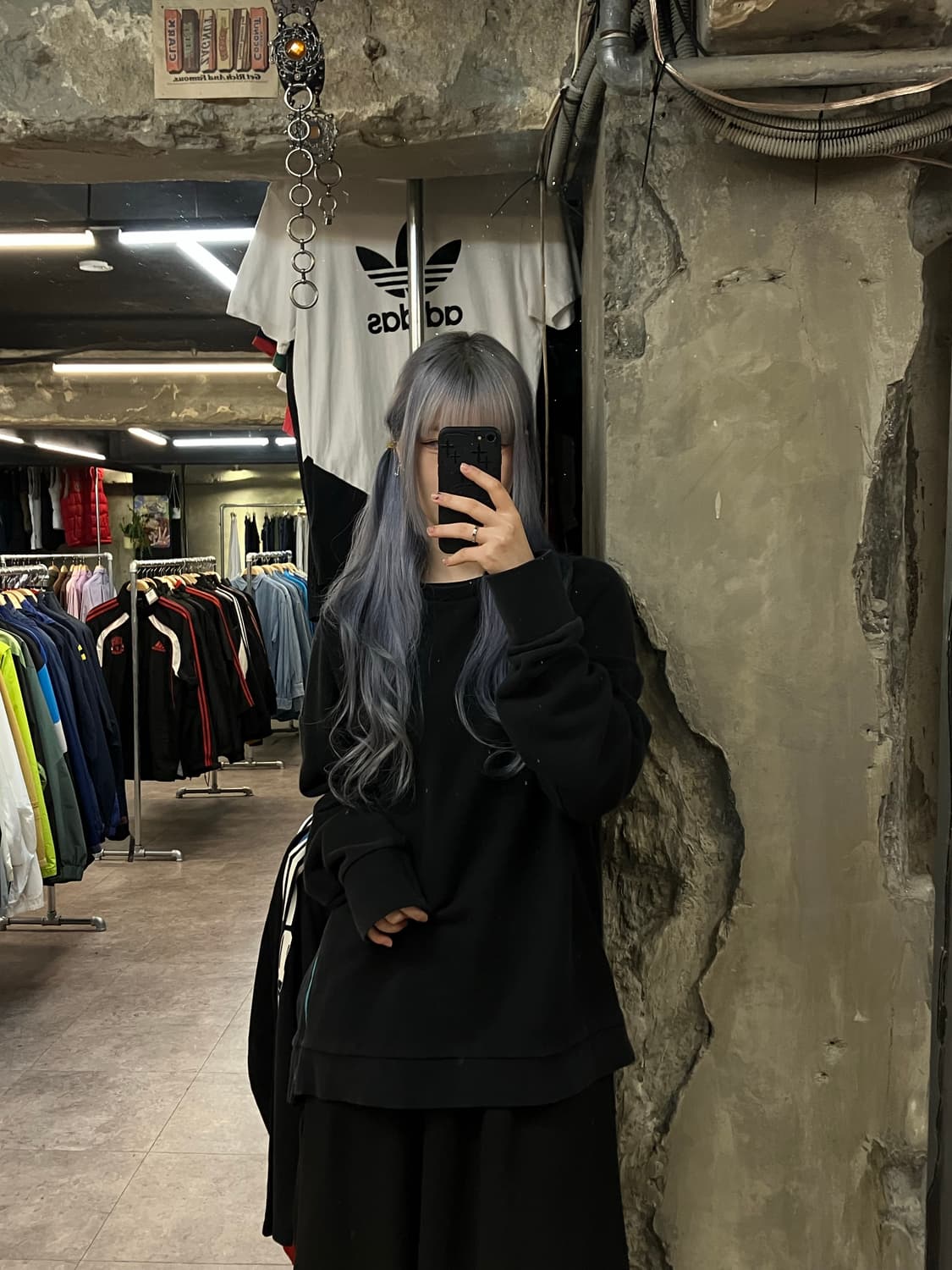 엄브로 사이드집업 맨투맨 블랙 105  #csz2418 상품이미지2