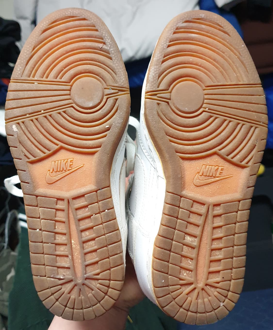 나이키 우먼 키높이 덩크하이 스니커즈 화이트 (235) 6cm 상품이미지5