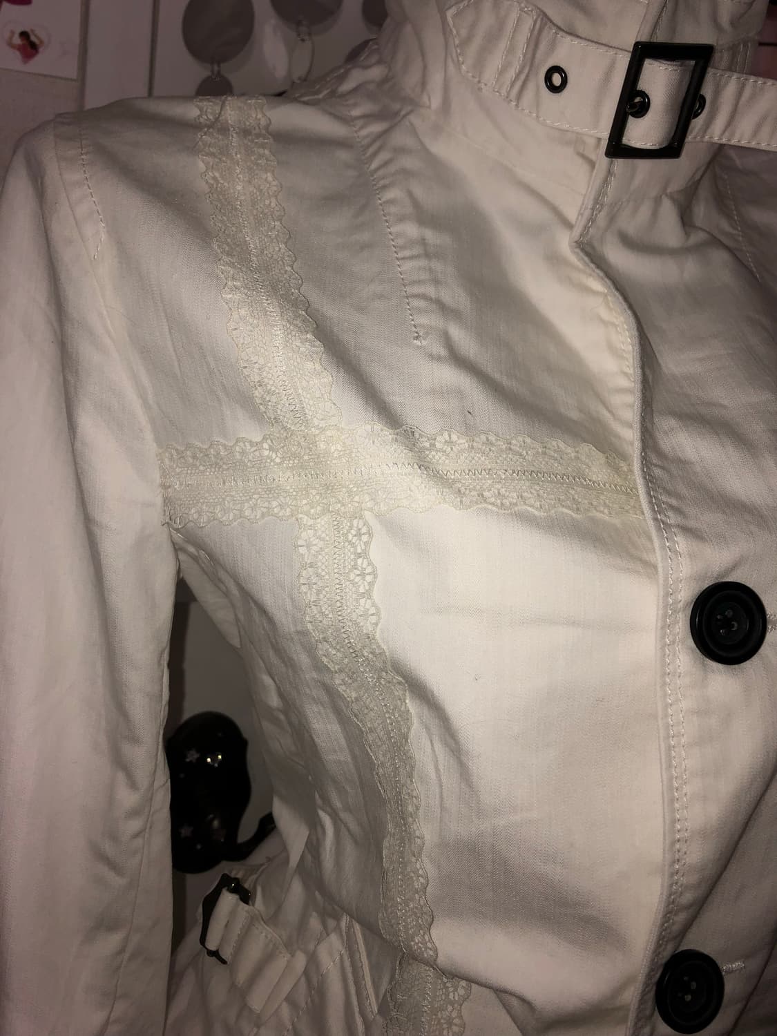dot white buckle outer 상품이미지3