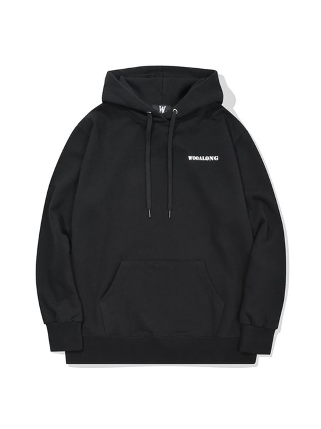 우알롱 ) 백로고 후드티 상품이미지2