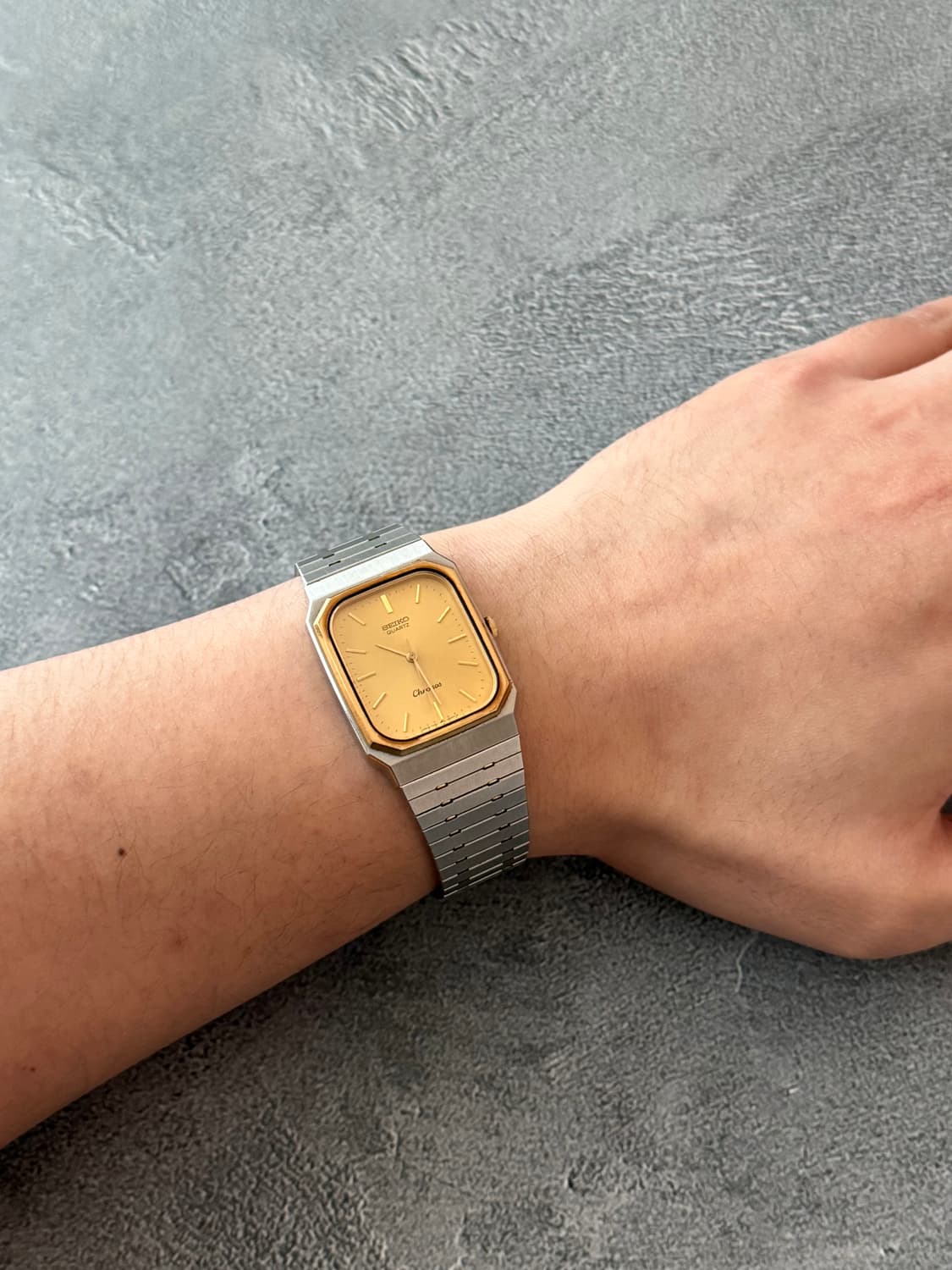 세이코 Seiko Chronos 쿼츠 스퀘어 콤비 상품이미지4