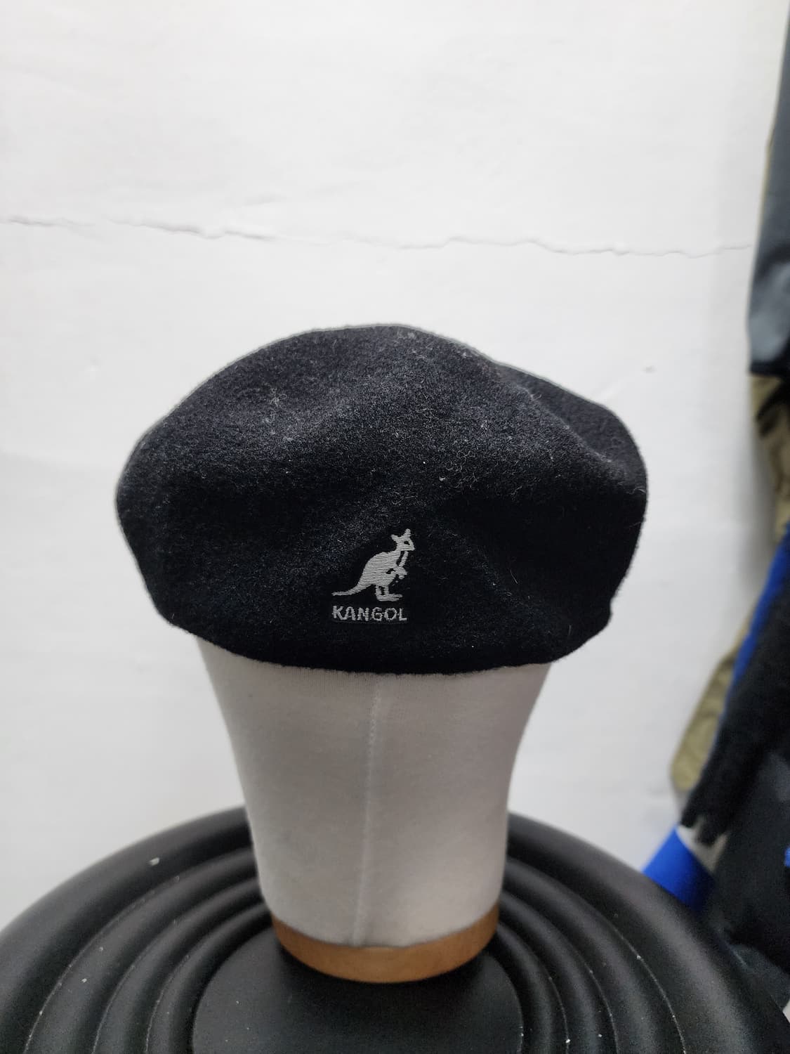 캉골 wool 블랙 헌팅캡 상품이미지1