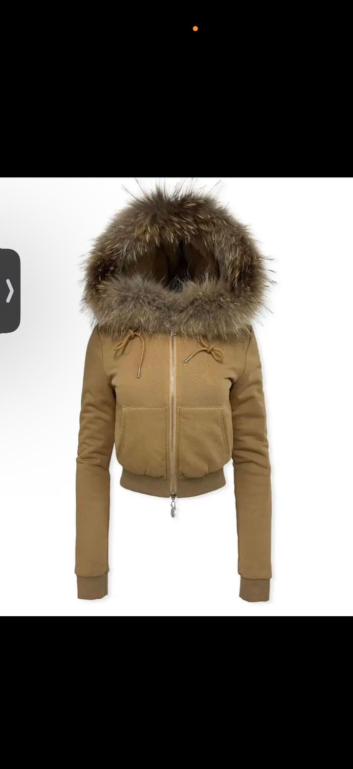 페일제이드 카멜 울프죠 퍼 후드 집업 상품이미지1