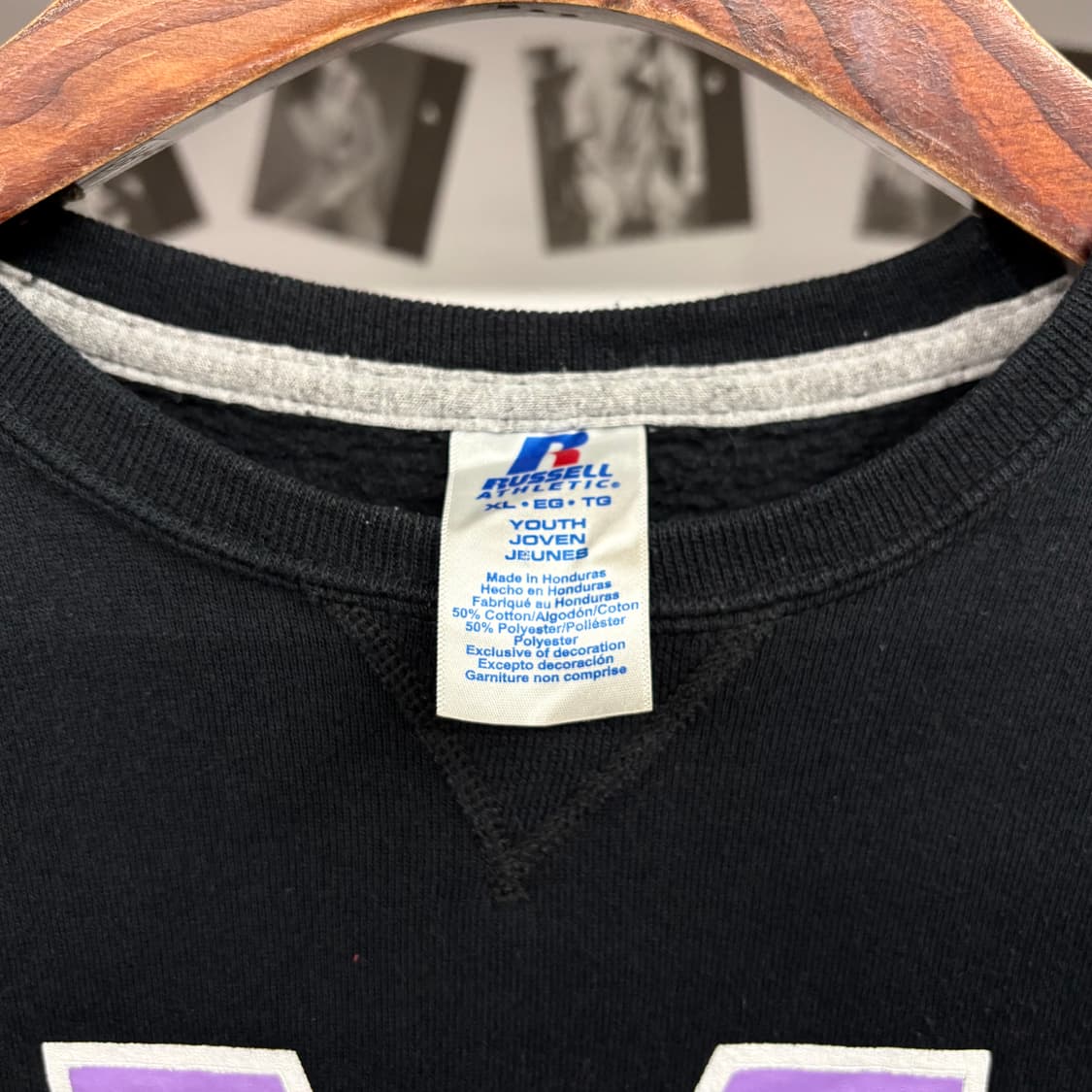 (M) 러셀 프린팅 라운드 맨투맨 상품이미지5