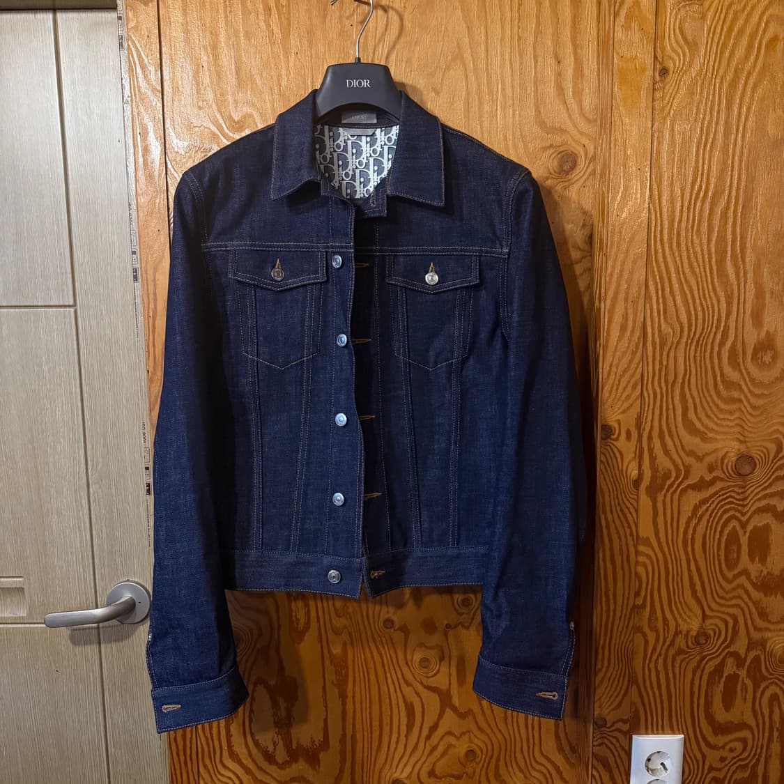 디올 오블리크 데님(청) 자켓 44 사이즈 판매 합니다. 상품이미지4