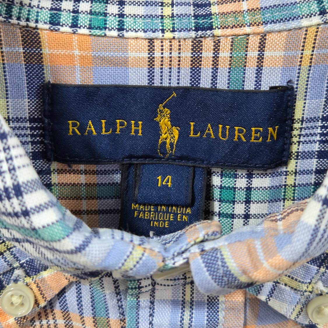 폴로랄프로렌 보이즈 버튼다운 체크셔츠 14  상품이미지3