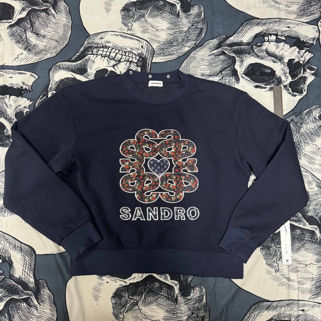 산드로 러플칼라 스웻 기모맨투맨 40사이즈 여성 L 상품이미지3