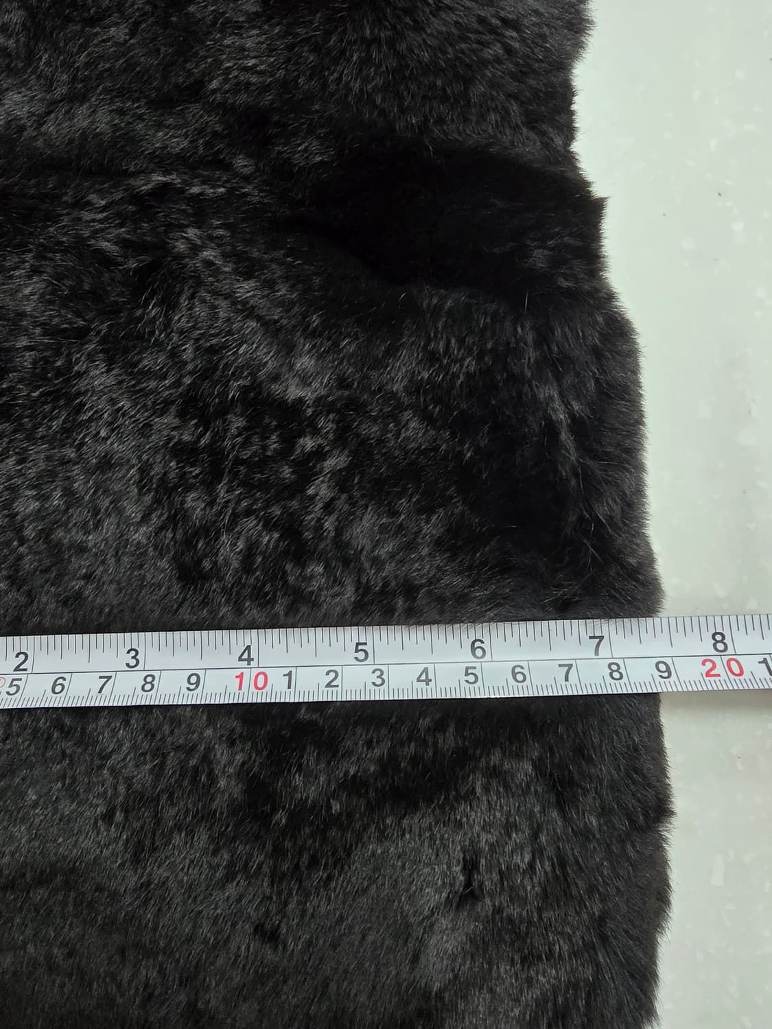 메트로시티 블랙 렉스 털 목도리 머플러 상품이미지5