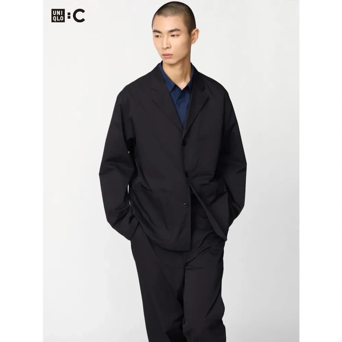 유니클로C 워크셋업 검정 L사이즈 상품이미지8