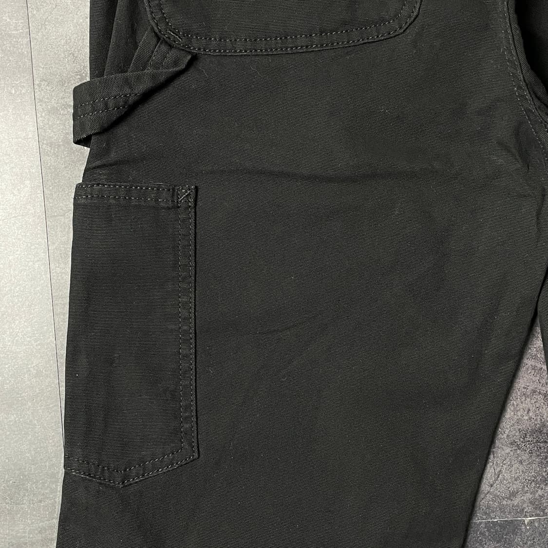 CARHARTT 칼하트 블랙 루즈핏 더블니 카펜터 워크 팬츠 A00976 상품이미지9