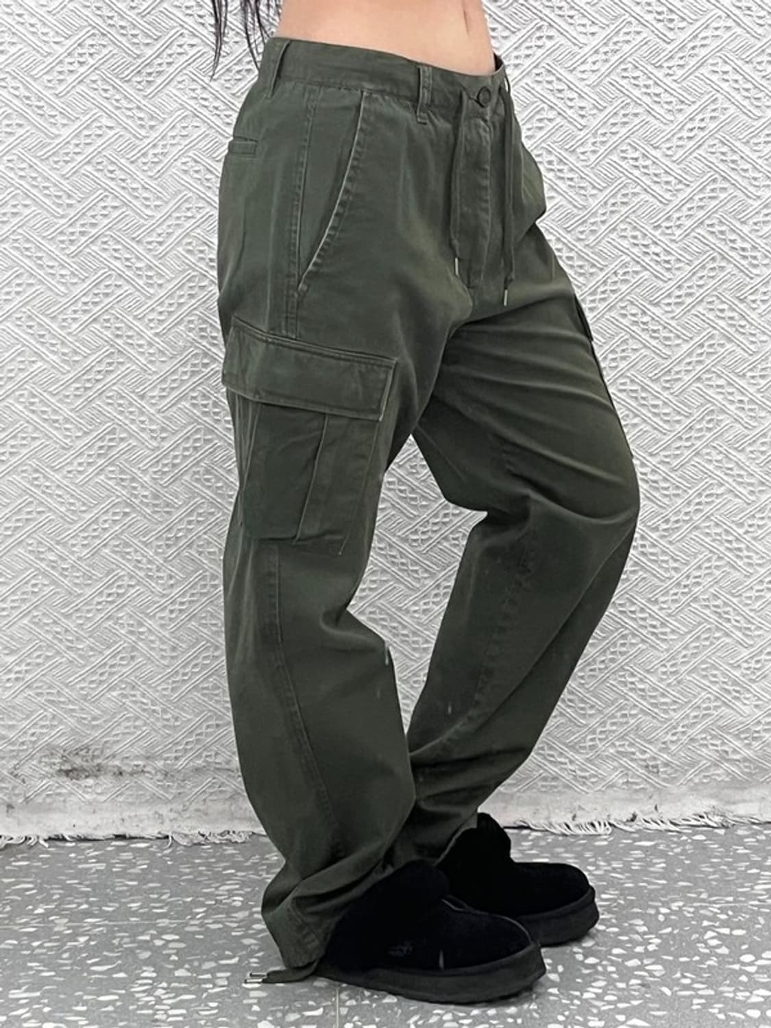 유니폼브릿지 빈티지 말차카키 워크 카고팬츠 M C09481 상품이미지2