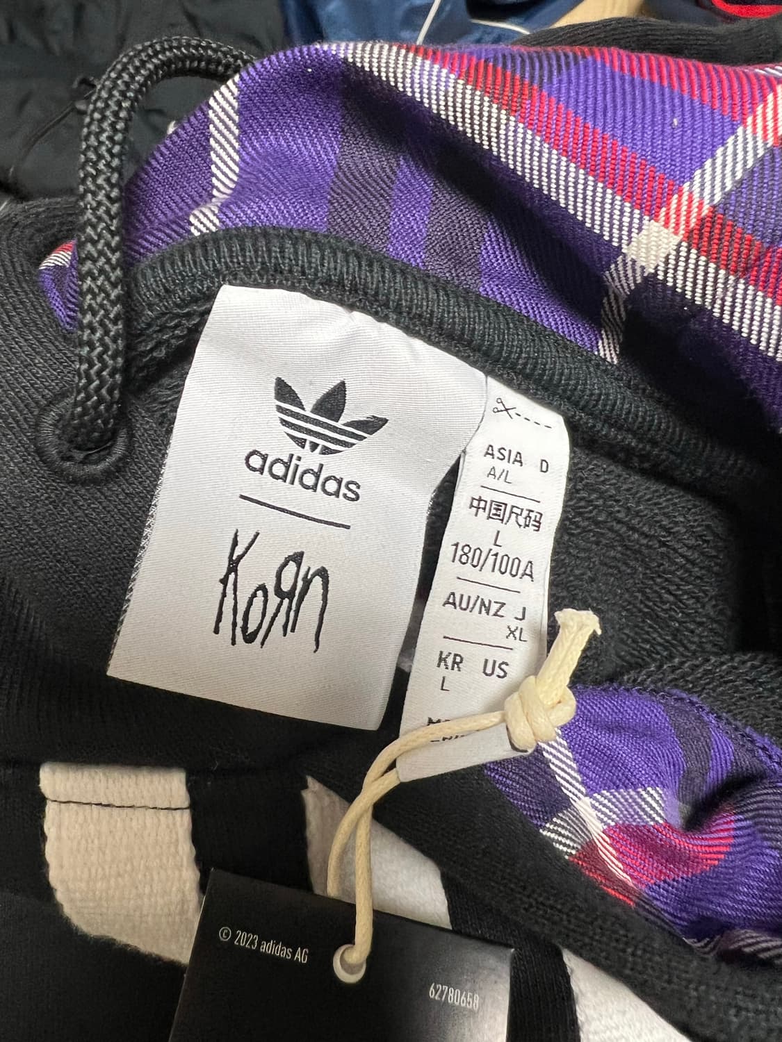 아디다스x Korn 아디다스 콘 콜라보 후드 새상품 상품이미지5