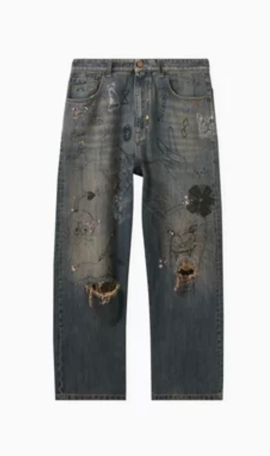 [s] 발렌시아가 라인스톤 데님 상품이미지2