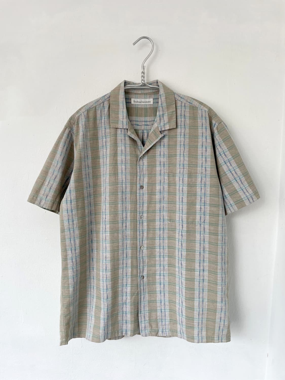 Patterned open collar H/S shir 상품이미지8