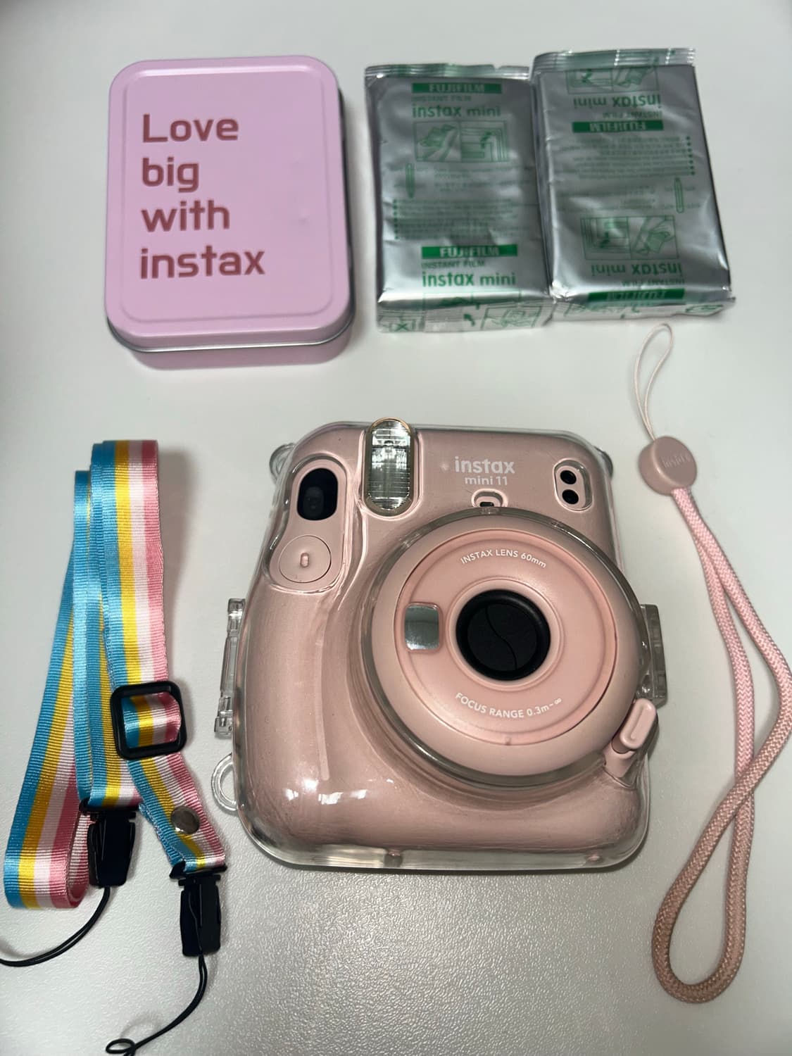 인스탁스 미니 11 핑크+필름 20장+케이스  상품이미지1