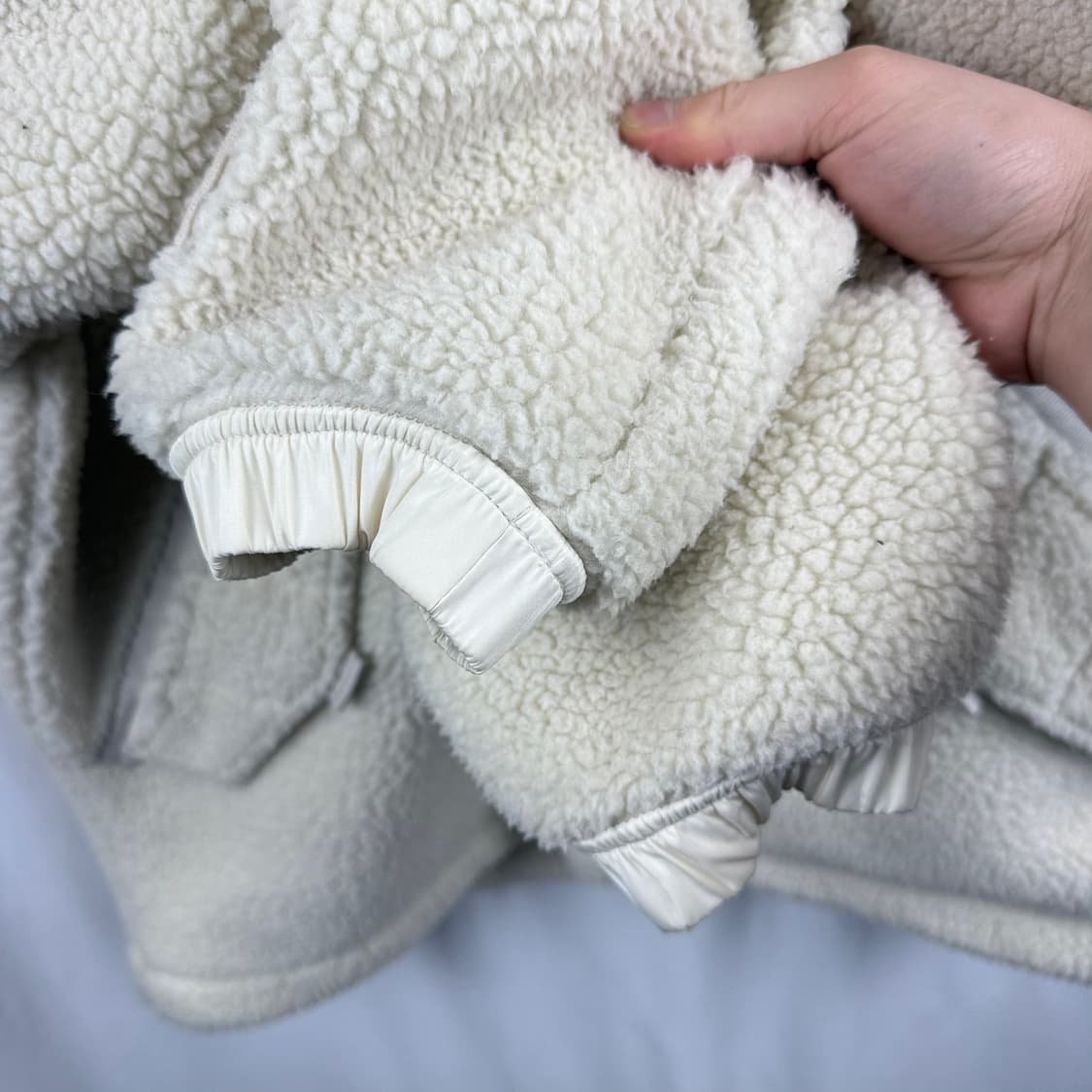 (100) 블랙야크 마카롱 셰르파 플리스 자켓 아이보리 상품이미지4