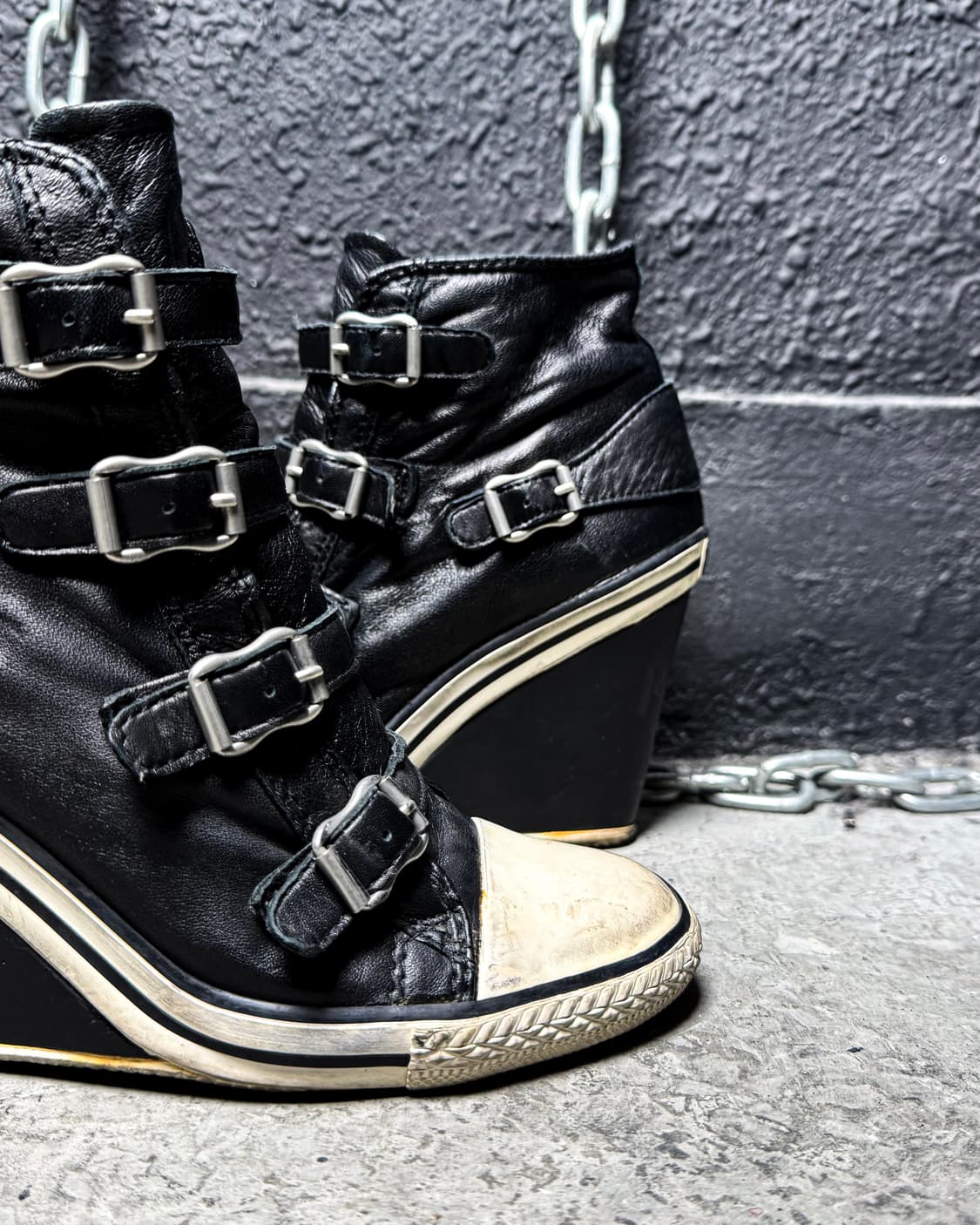 ASH – Buckle Strap Wedge Sneakers Heel  상품이미지7