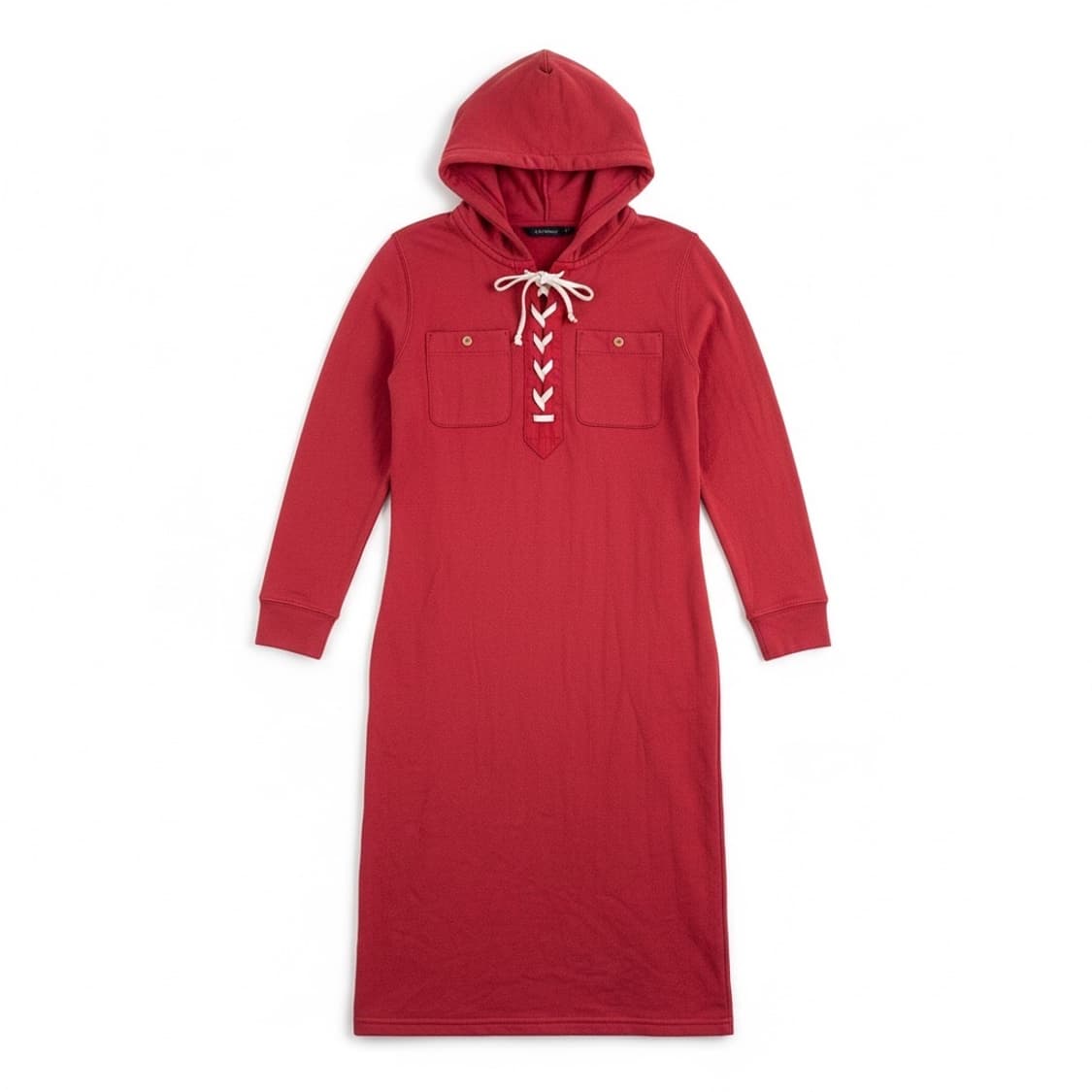 Polo 폴로 핑크 코튼 후드 롱원피스 XS (캐주얼) 상품이미지1