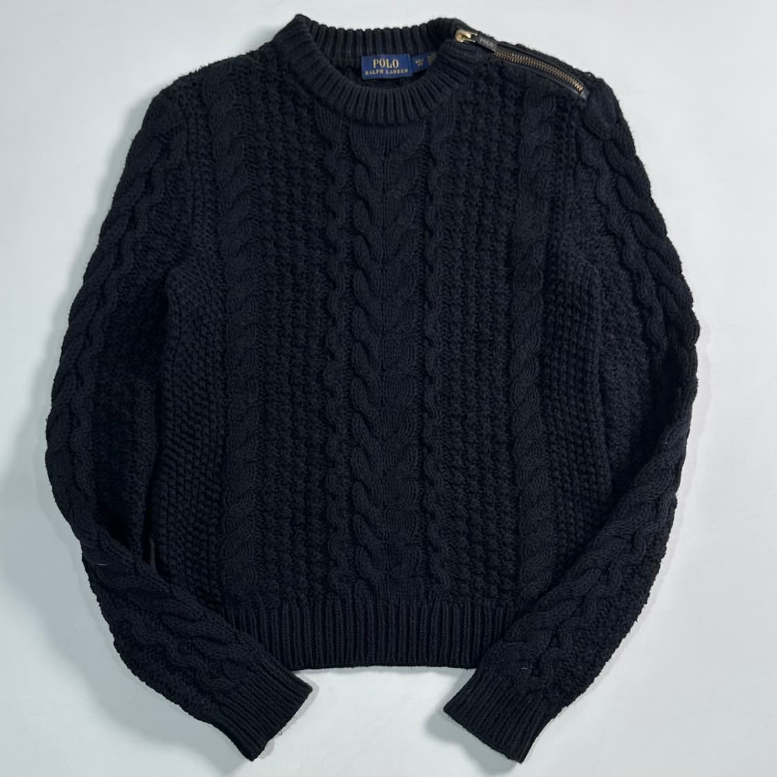 폴로 랄프로렌 케이블 블랙 니트 상품이미지1