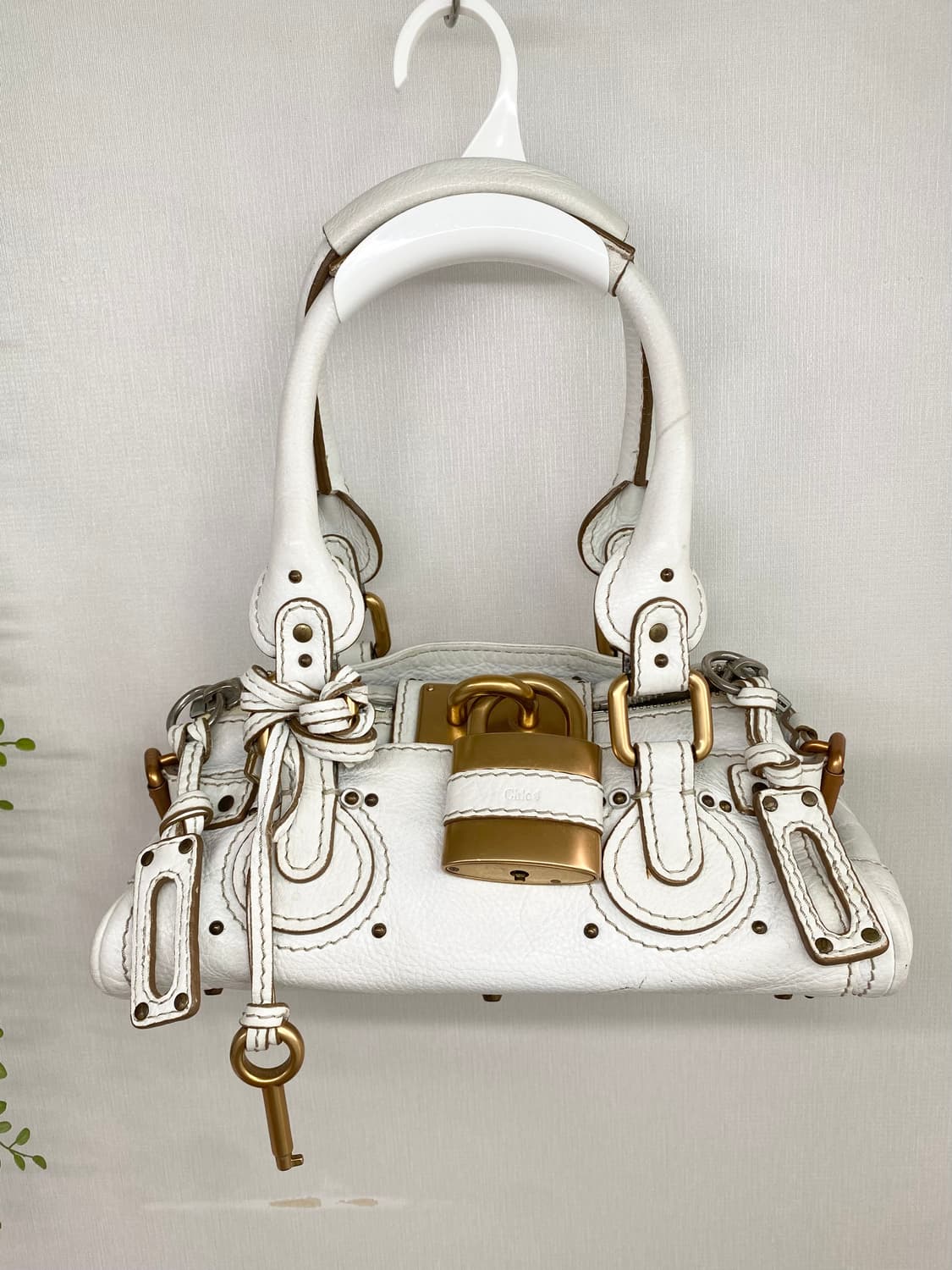 끌로에 패딩턴 미니 화이트 숄더백 (정품) 상품이미지3