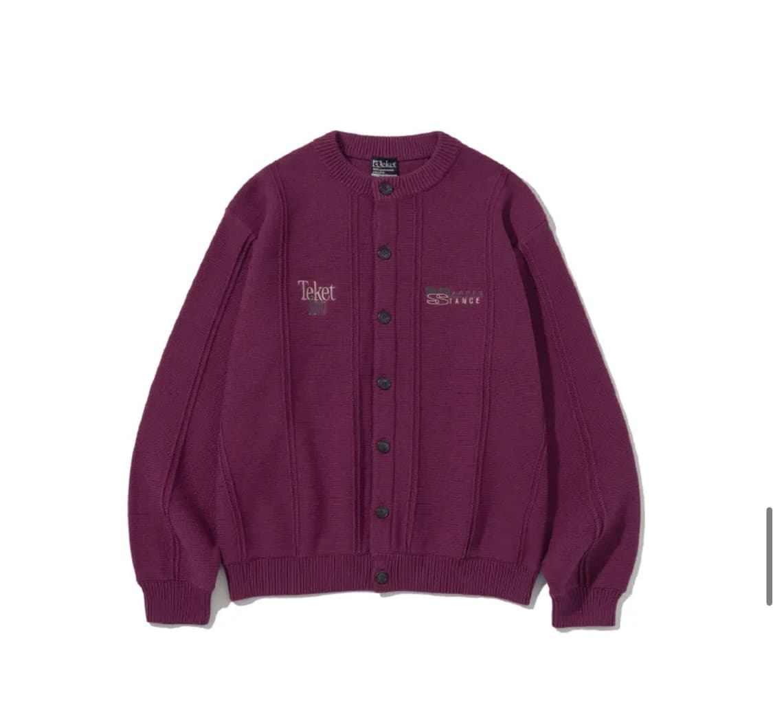 테켓 happenstance 가디건 버건디 상품이미지2