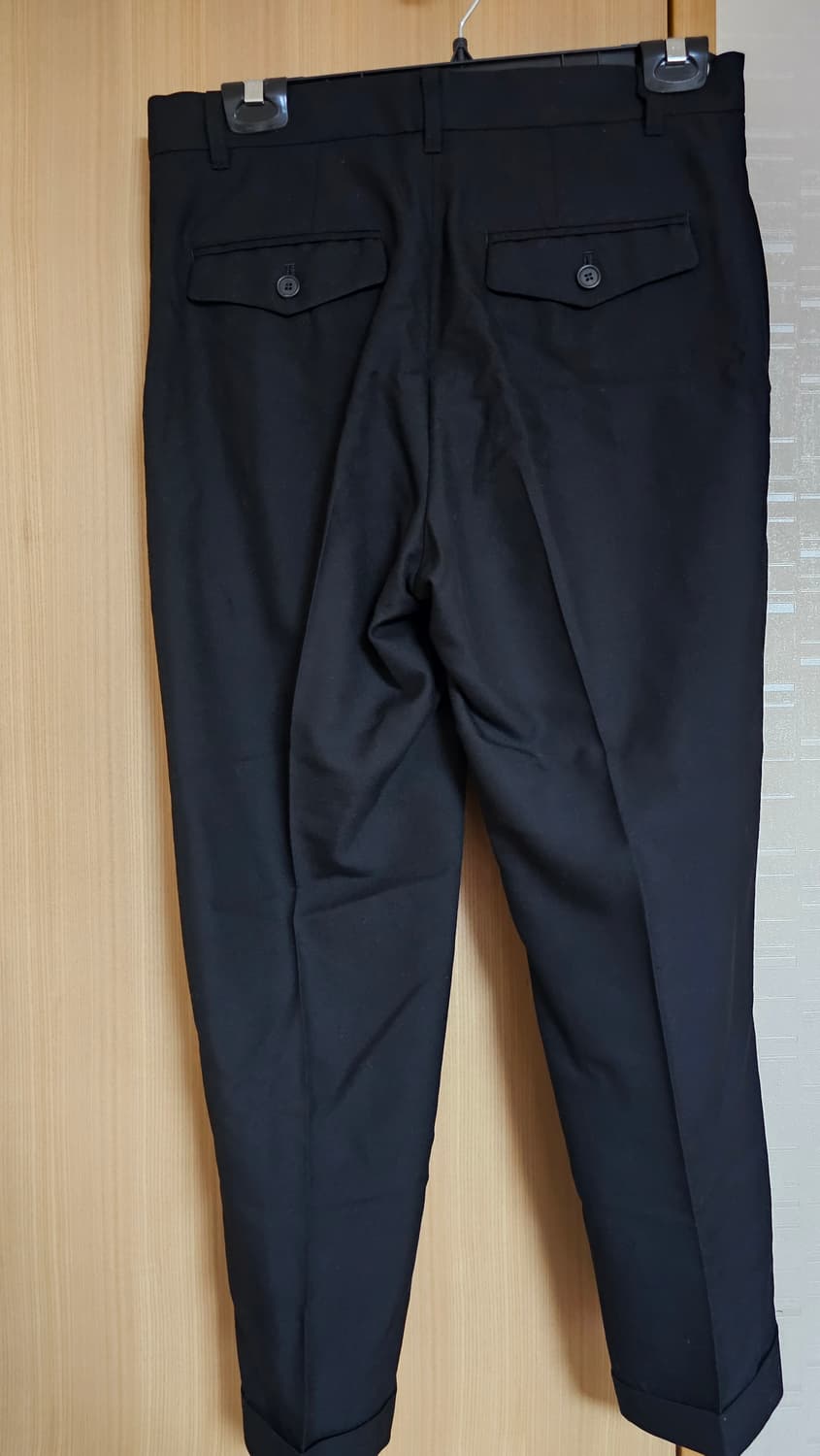 요지 야마모토 regulation 23fw 울가바딘 센터프레스 팬츠 상품이미지2