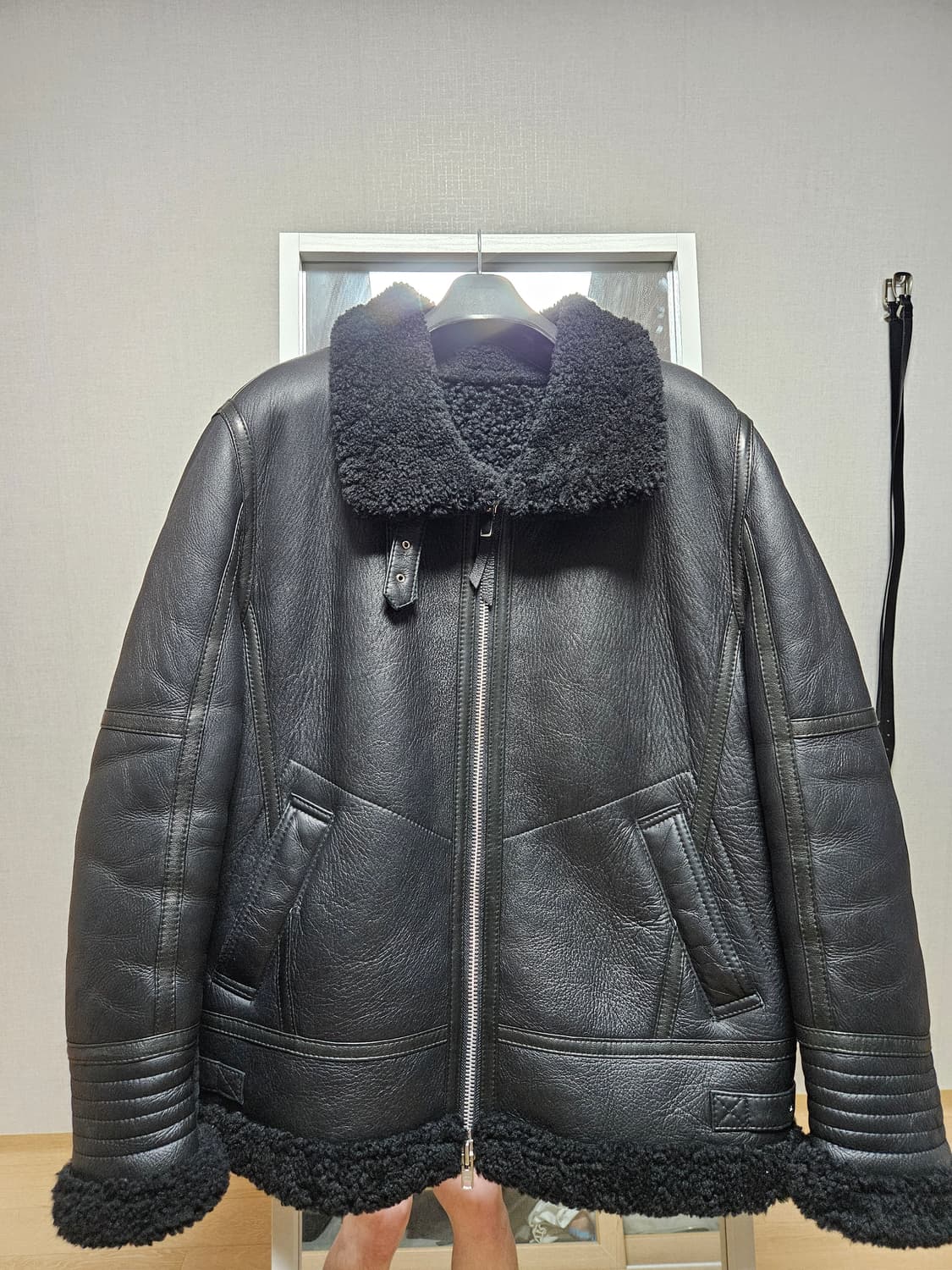 신흥사 무스탕 트리플블랙 xl 사이즈 상품이미지1