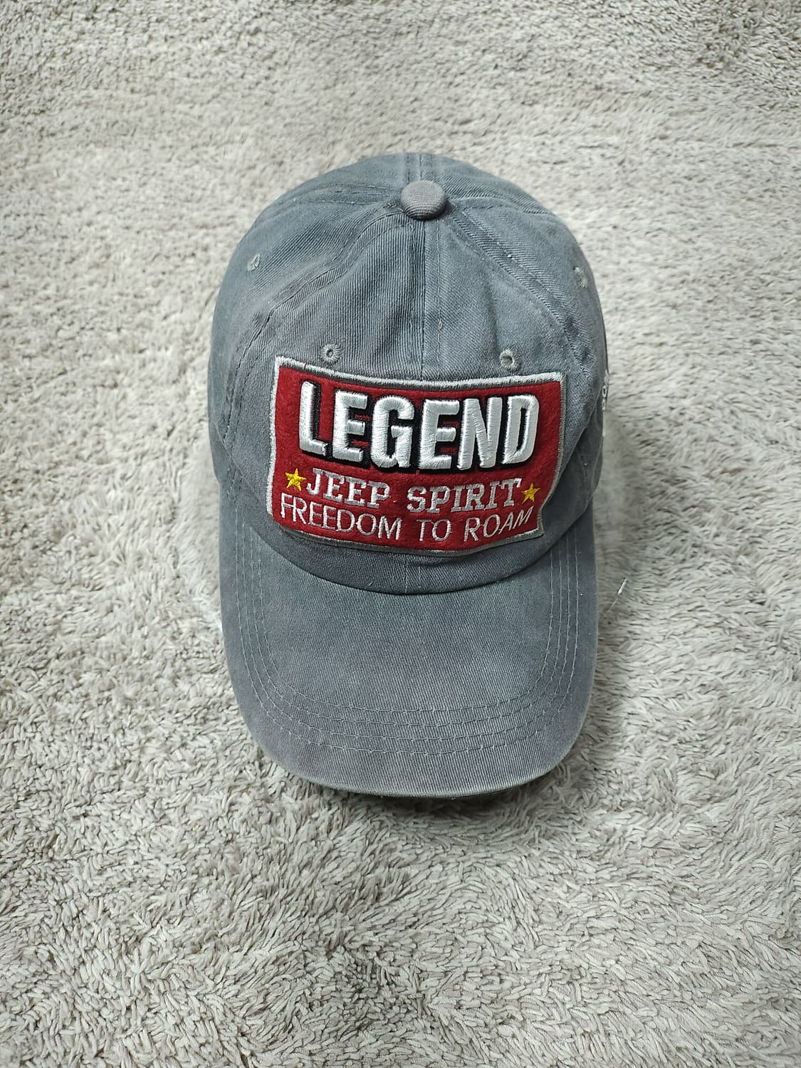 빈티지워싱 Jeep Legend 캡모자 그레이 상품이미지3