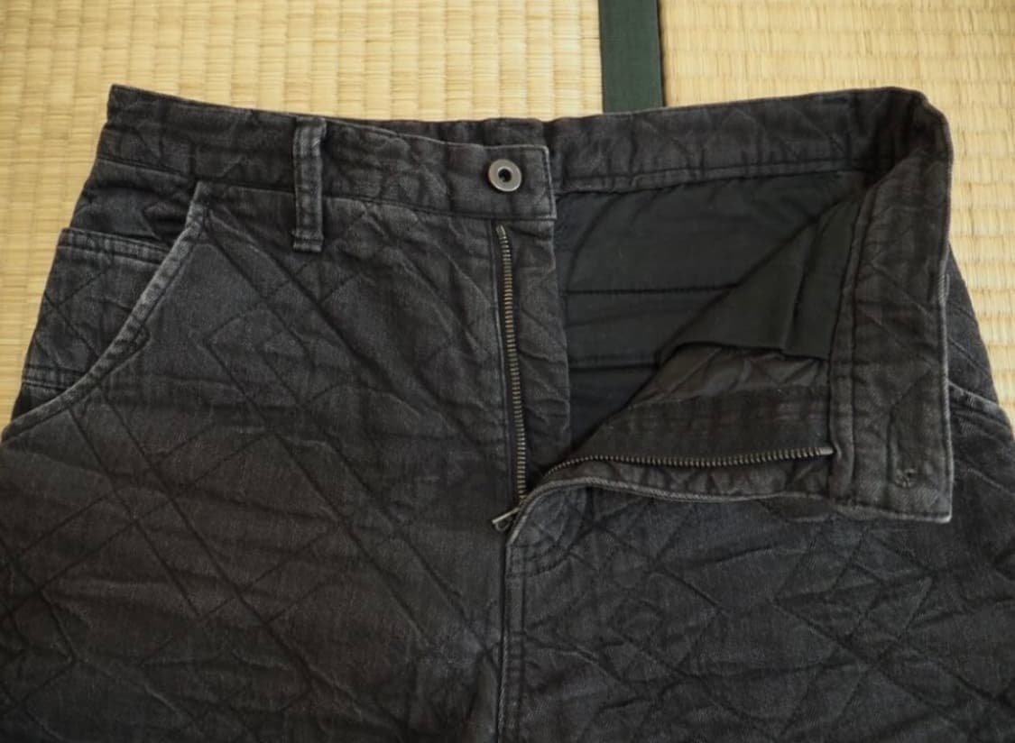 이사무 카타야마 백래쉬 라이닝 안감 퀼팅 팬츠 상품이미지3