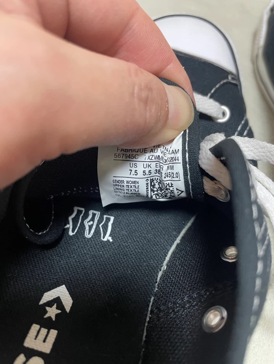 컨버스 척 블랙 뮬 스니커즈 245mm 상품이미지3