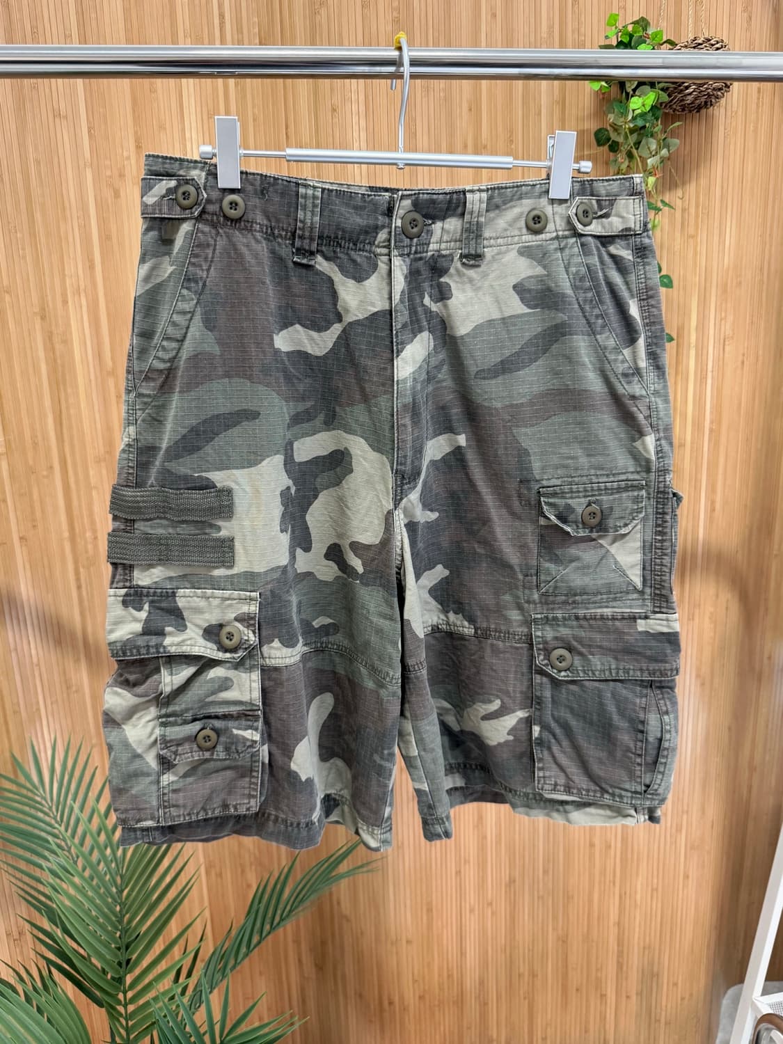 빈티지 카모 카고 반바지 상품이미지1