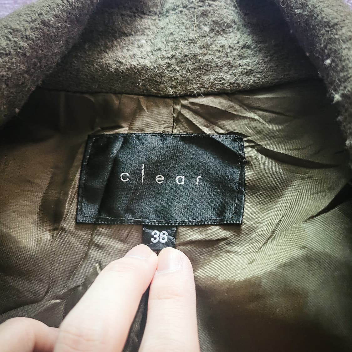 Clear wool double Jacket 상품이미지3